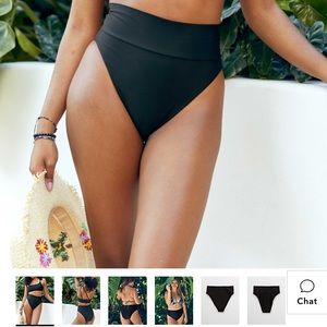 Aerie high cut cheeky bikini bottom